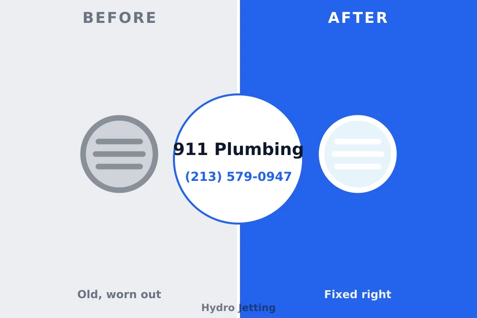 Before and after: plumbing repair Canyon Lake, CA